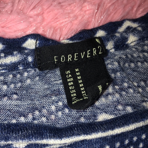 Cute Blue Forever 21 Crop Top - Picture 3 of 4